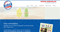 Desktop Screenshot of engelholmsglass.se